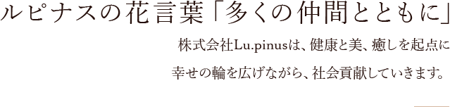 ルピナスの花言葉「多くの仲間とともに」